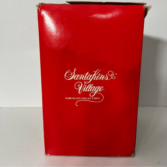 VTG Santakin's Village Chubby's Bakery Porcelain Christmas Home Decor with Box - Picture 3 of 12